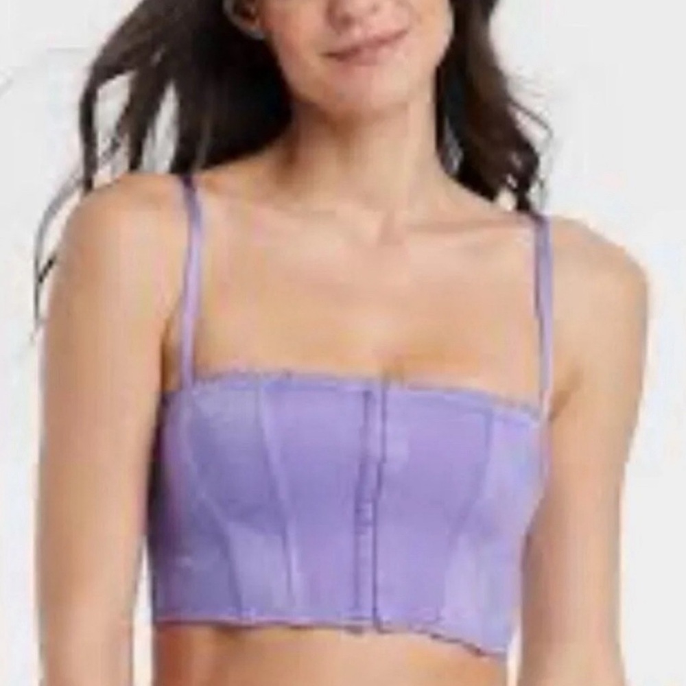 Auden Satin Corset Bustier Bra